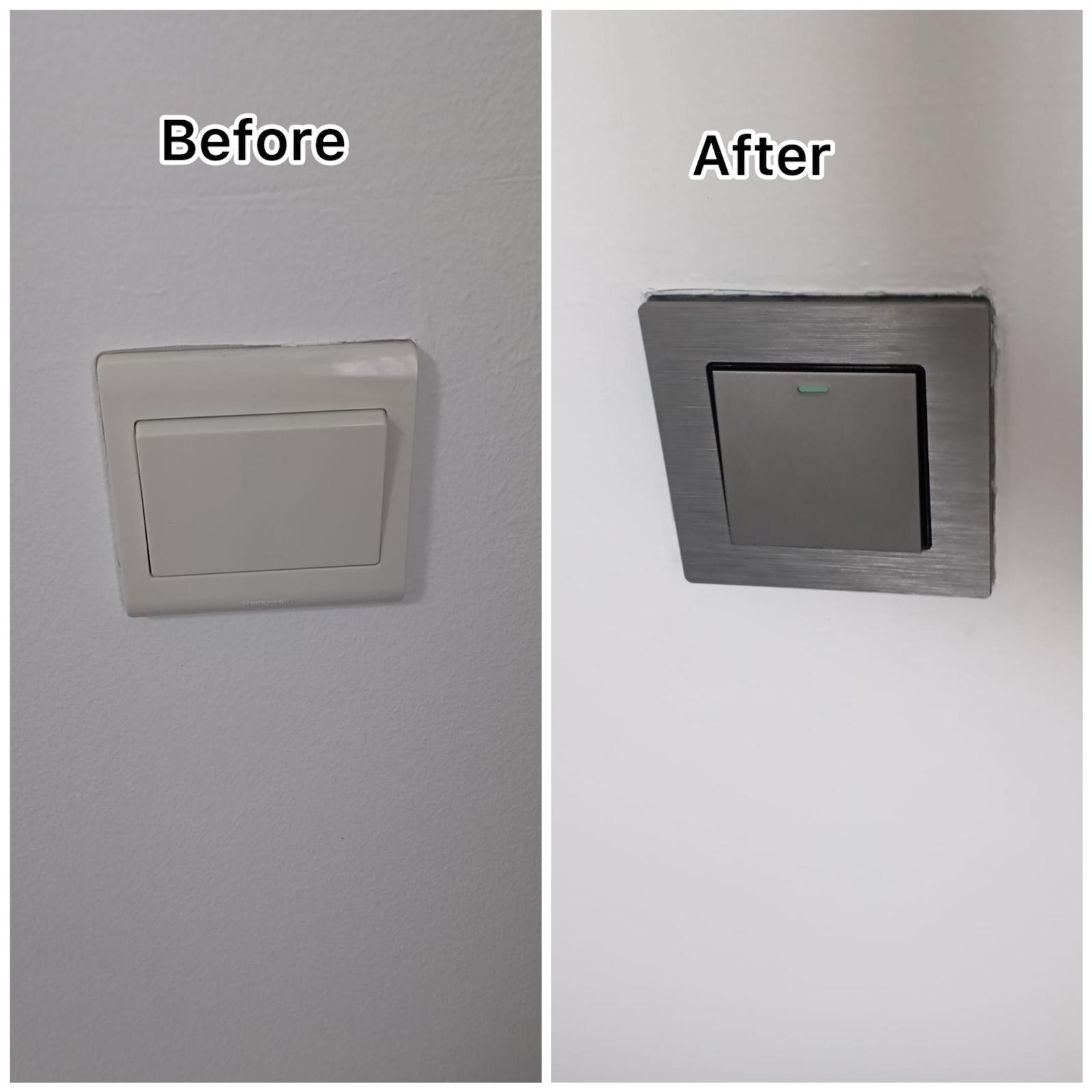 Switch Replacement & Upgrade Service in Singapore | Modern Light Switch Installation by Tasfia Engineering